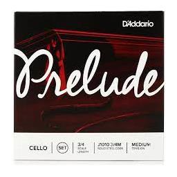 Prelude Strings Cello String Set, 3/4 Scale, Medium Tension